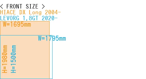 #HIACE DX Long 2004- + LEVORG 1.8GT 2020-